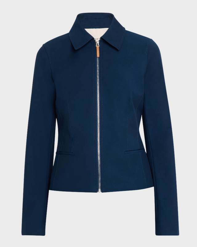 Zip-Front Tailored Jacket